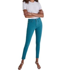 AG Adriano Goldschmied Stevie Ankle Slim Teal Jeans - 28
